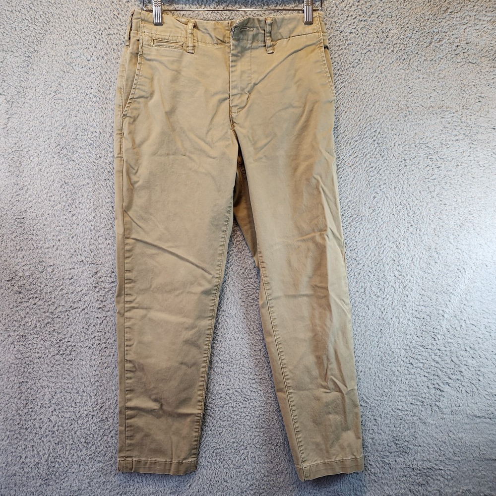 American‎ Eagle Outfitters Pants Men's 29x30 (Fits 28x29) Tan Slim Straight Flex